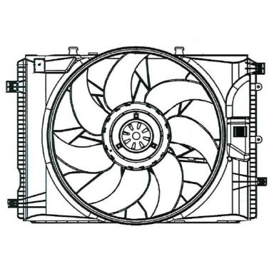 Вентилятор охлаждения в сборе с электроприводом LFK 1550