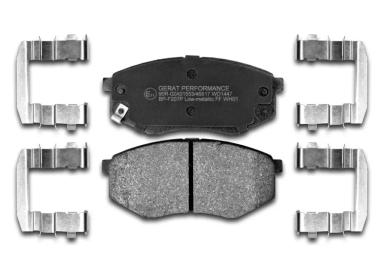 Колодки передние BP-F207P