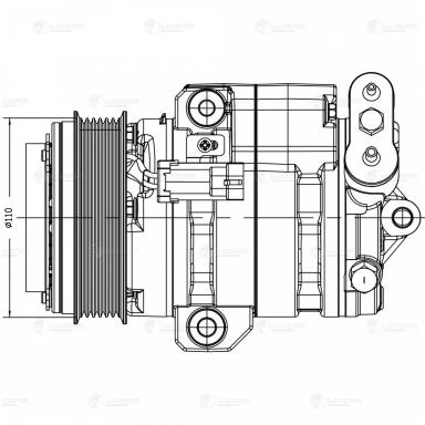Компрессор кондиционера LCAC 0551