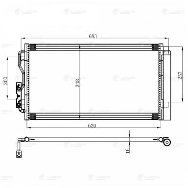 Радиатор кондиционера LRAC 26111
