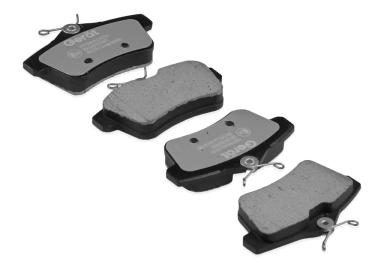 Колодки тормозные дисковые задние BPR170PG