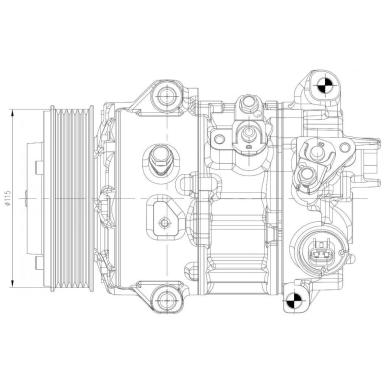 Компрессор кондиционера LCAC 1902