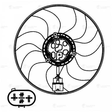 Мотор вентилятора охлаждения LFc 1821