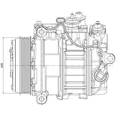 Компрессор кондиционера LCAC 1530