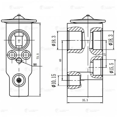 Клапан расширительный кондиционера LTRV 2310