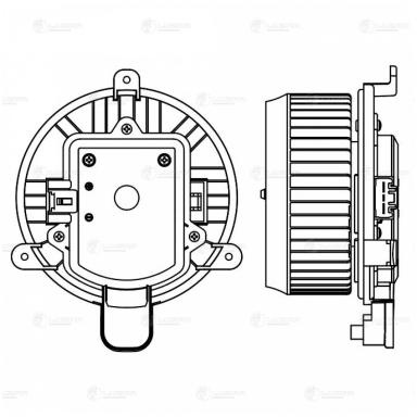 Мотор печки c крыльчаткой LFh 1044