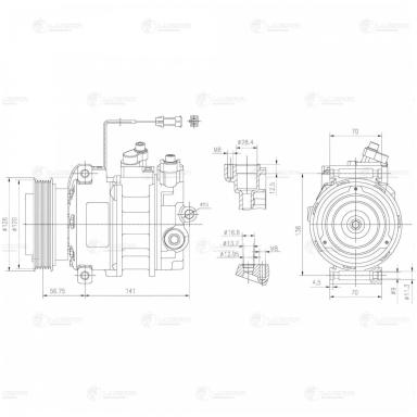 Компрессор кондиционера LCAC 1808