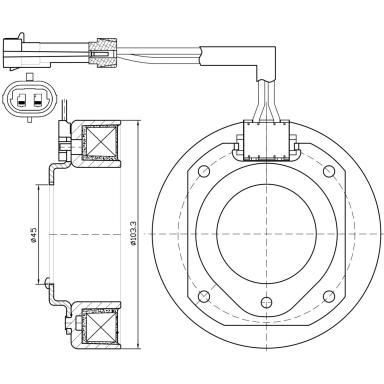 Катушка электромагнитная компрессора LMCC 0301