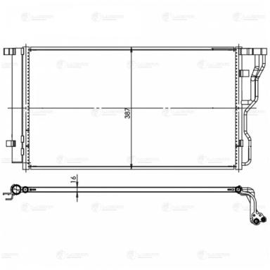 Радиатор кондиционера LRAC 0841