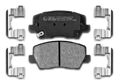 Колодки тормозные передние к-кт BP-F212P