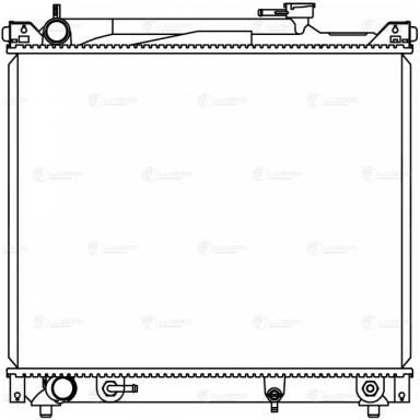 Радиатор двигателя LRc 24145
