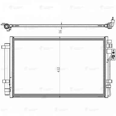 Радиатор кондиционера LRAC 0861