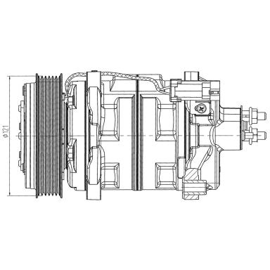 Компрессор кондиционера LCAC 0305