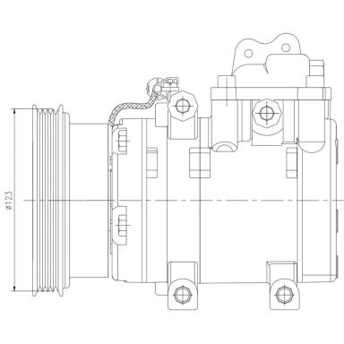 Компрессор кондиционера LCAC 0813