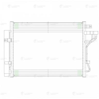 Радиатор кондиционера LRAC 0832