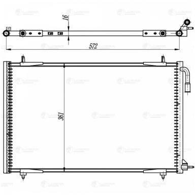Радиатор кондиционера LRAC 2009
