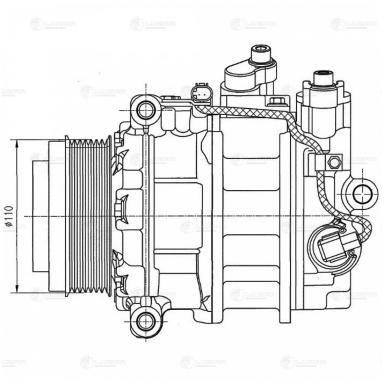 Компрессор кондиционера LCAC 1553