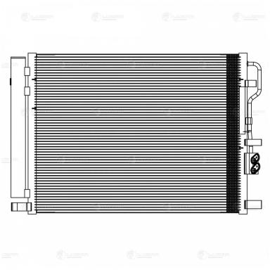 Радиатор кондиционера LRAC 08D7
