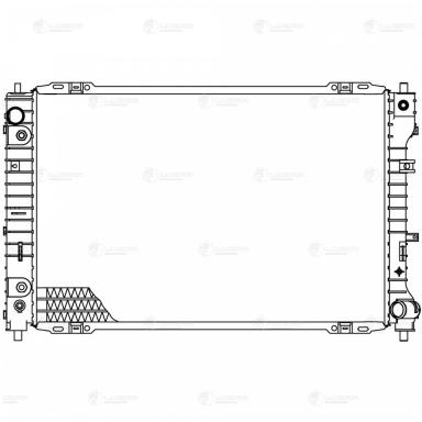 Радиатор двигателя LRc 1072