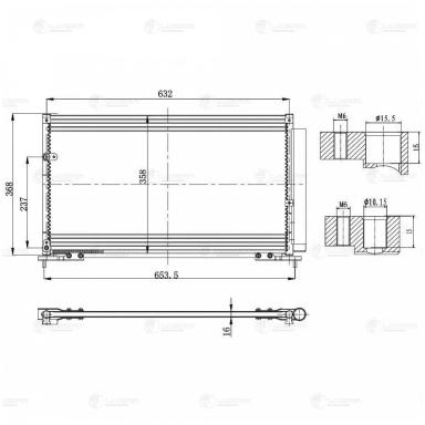 Радиатор кондиционера LRAC 2302