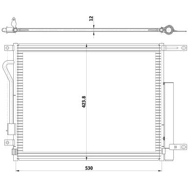 Радиатор кондиционера LRAC 0582
