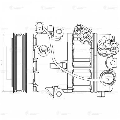 Компрессор кондиционера LCAC 0834