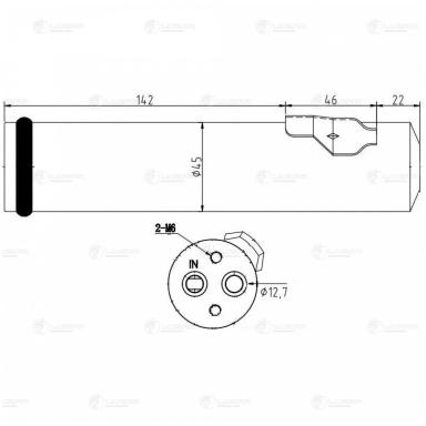 Ресивер-осушитель кондиционера LCR 0806