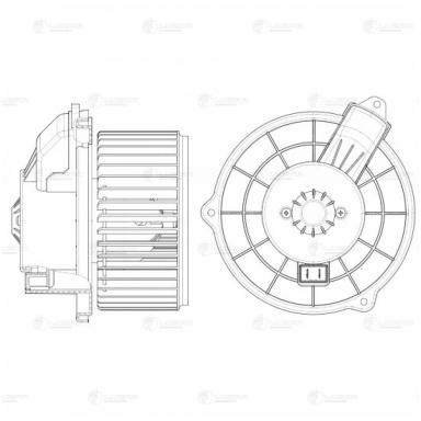 Мотор печки c крыльчаткой LFh 0309