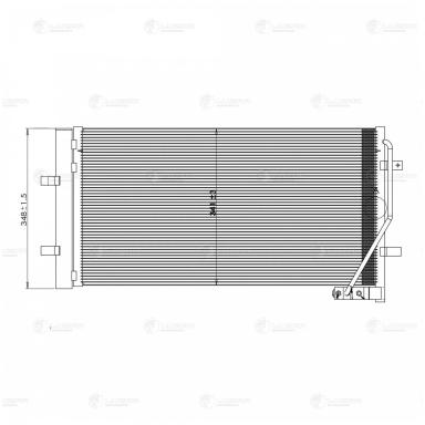 Радиатор кондиционера LRAC 1880