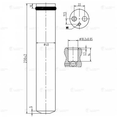 Ресивер-осушитель кондиционера LCR 1162
