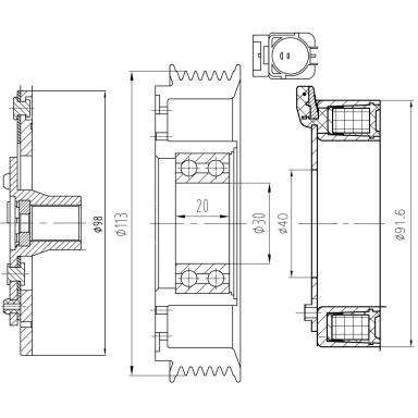 Муфта кондиционера LMAC 08L4