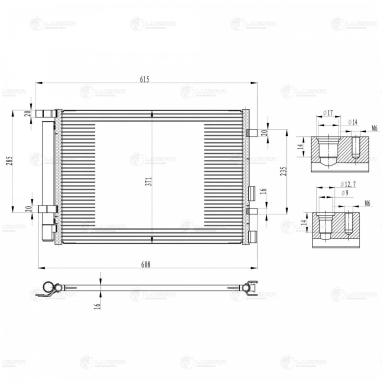 Радиатор кондиционера LRAC 0801