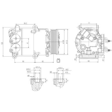 Компрессор кондиционера LCAC 1010