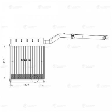 Радиатор отопителя LRh 1076