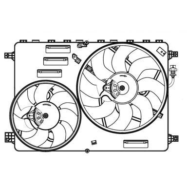 Вентилятор охлаждения в сборе с электроприводом LFK 10122