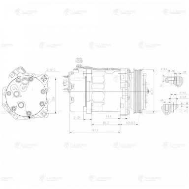 Компрессор кондиционера LCAC 1896