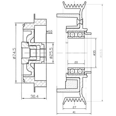 Компрессор кондиционера LCC 0806