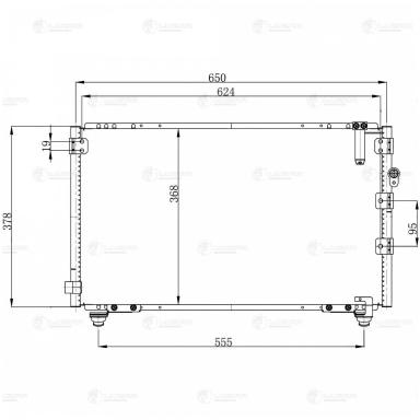 Радиатор кондиционера LRAC 1926