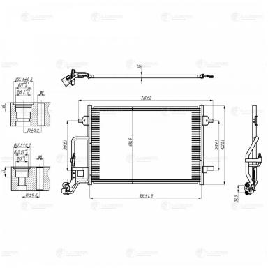 Радиатор кондиционера LRAC 1865