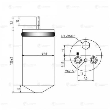 Ресивер-осушитель кондиционера LCR 0530