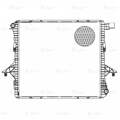 Радиатор двигателя LRc 182H