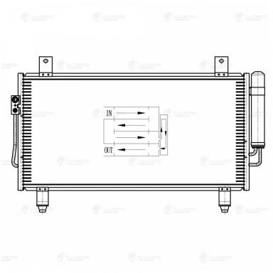 Радиатор кондиционера LRAC 1162