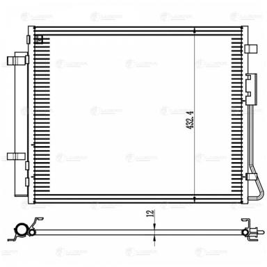Радиатор кондиционера LRAC 0843