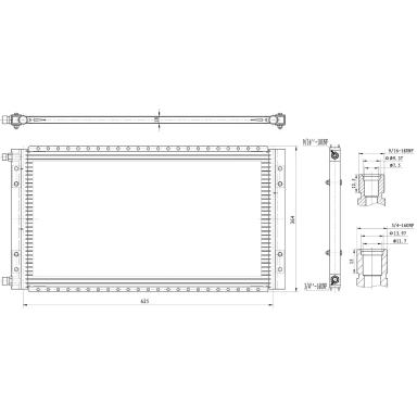 Радиатор кондиционера LRAC 0604