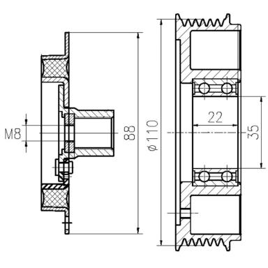 Муфта срывная для компрессора кондиционера LCC 18K1