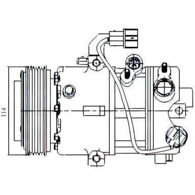 Компрессор кондиционера LCAC 0806