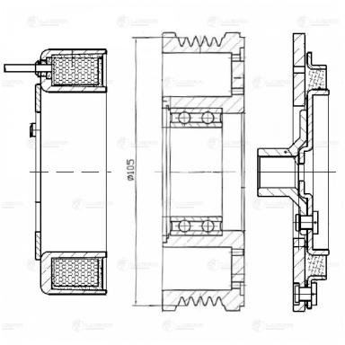 Муфта электромагнитная компрессора кондиционера LMAC 2101