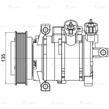Компрессор кондиционера LCAC 0302