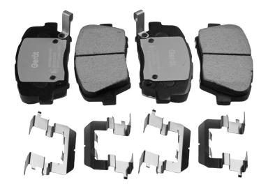 Колодки тормозные передние BPF287PG