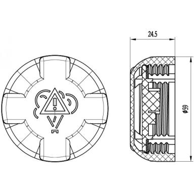 Крышка расширительного бачка LL 1801